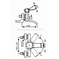 Kupfer Dusche Badewanne Handbrause Wasserhahn 2 Funktion